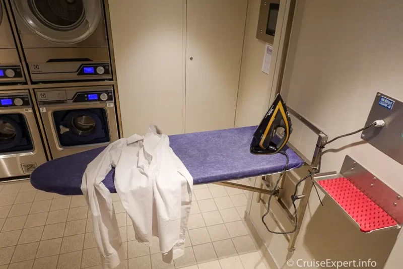 P&O Iona Laundry Room with ironing board and iron